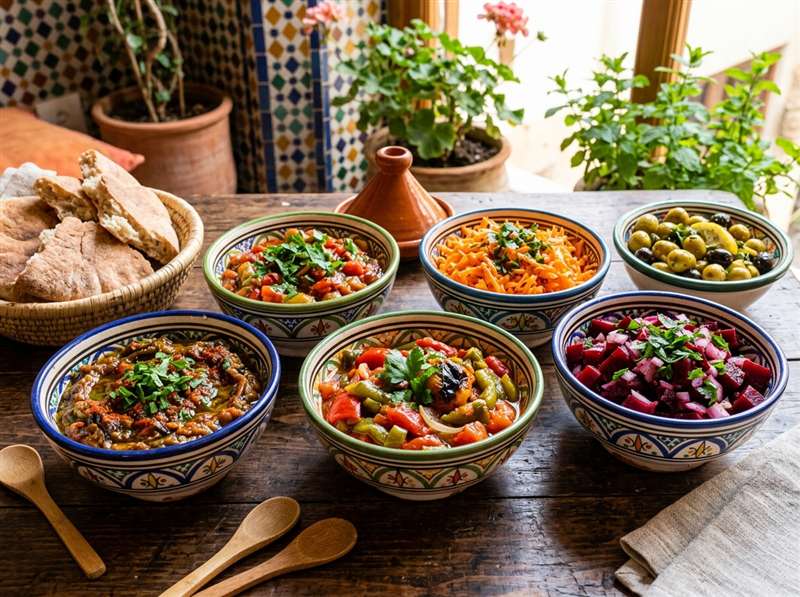 Assortiment de Salades Marocaines